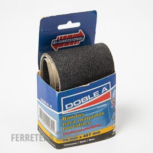 Lija en banda fenobond DOBLE A 75 x 457 (80)*