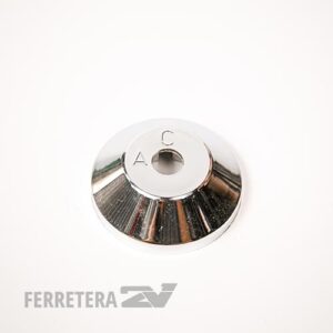 Campanas Plastica cromo p/llave gas 3/4