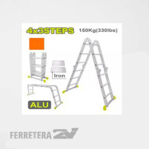Escalera multiproposito articulada 4x3 aluminio DTLD7H43 DYLLU *