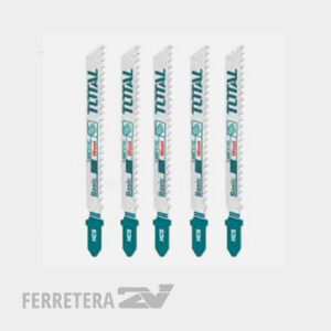 Sierras para Sierra caladora Set X 5Un. (madera-corte rapido)  TAC51144D TOTAL*