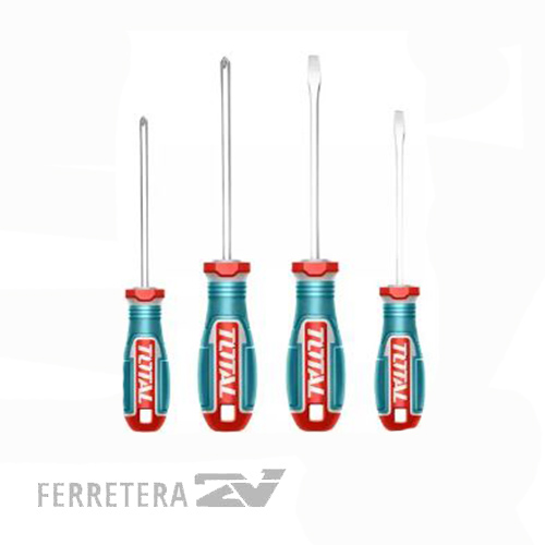 SET DE 4 DESTORNILLADORES INDUSTRIAL TKSDS0426 TOTAL*