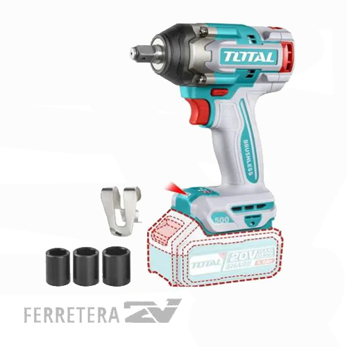 LLAVE DE IMPACTO 20V BL 500Nm INDUSTRIAL TIWLI20501*