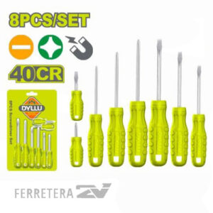 SET DE 8 DESTORNILLADORES 40 cr.DTSS2408 DYLLU*