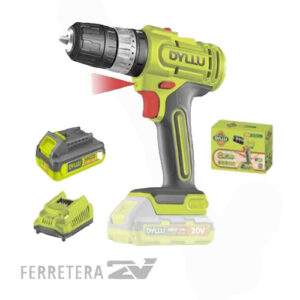 TALADRO PERCUTOR INALAMBRICO 1500rpm 20V(cargador y bateria) DYLLU DTCDP521-4*