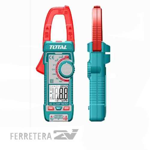 PINZA AMPEROMETRICA DIGITAL DC/AC 400A INDUSTRIAL TMT762002 TOTAL*